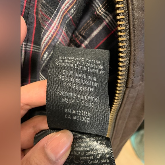 Mackage Genuine Leather Brown Biker Jacket - Picture 8 of 8